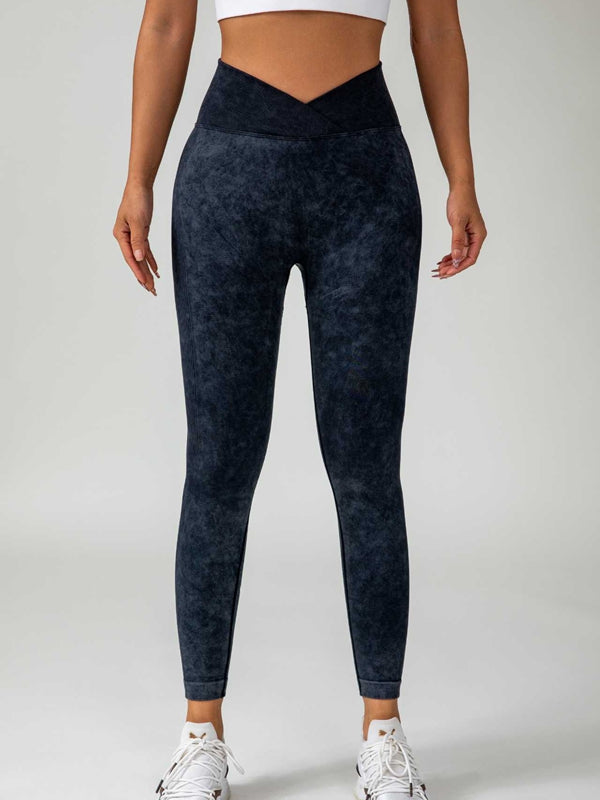 Denim Scrunch Bum High-rise Leggings