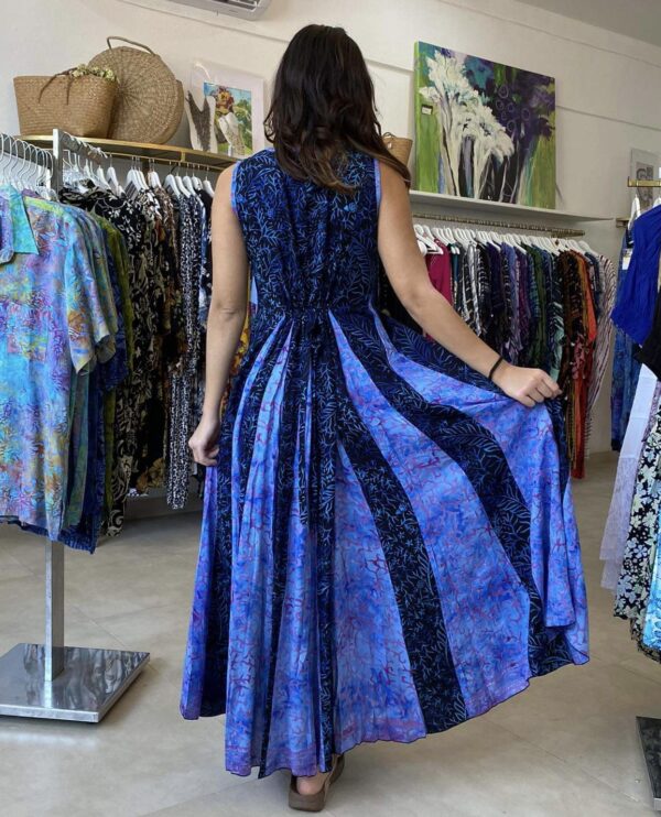 Olivia Insets Batik Cottagecore Boho Maxi Long Dress