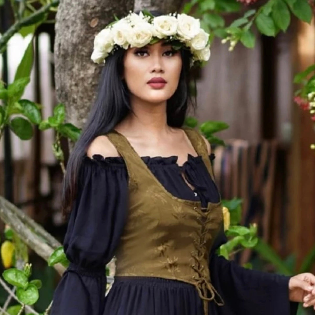 Emberlynn Ren Faire Lacing Vest Renaissance Corset Top