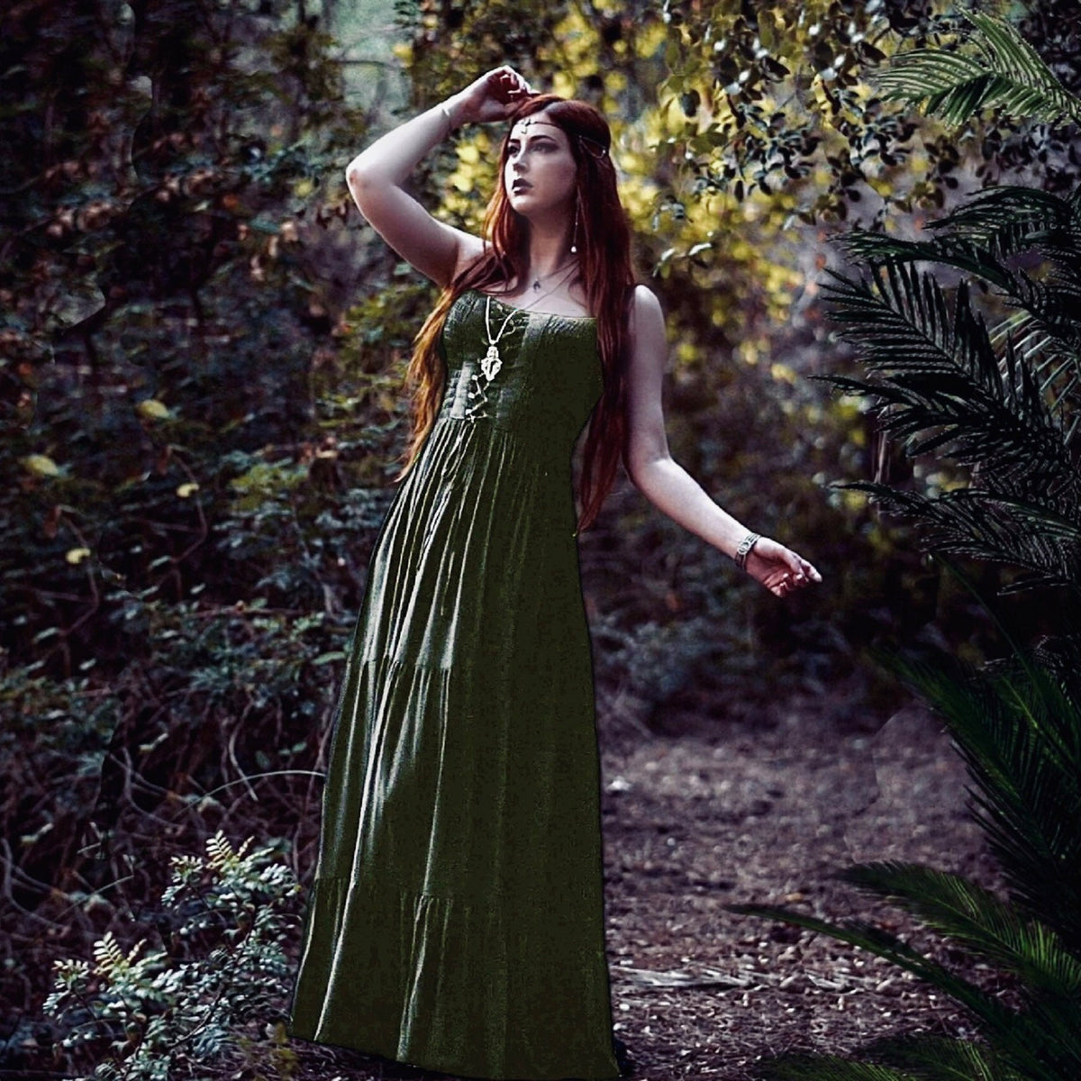 Ava Boho Tiered Ruffled Strappy Maxi Dress