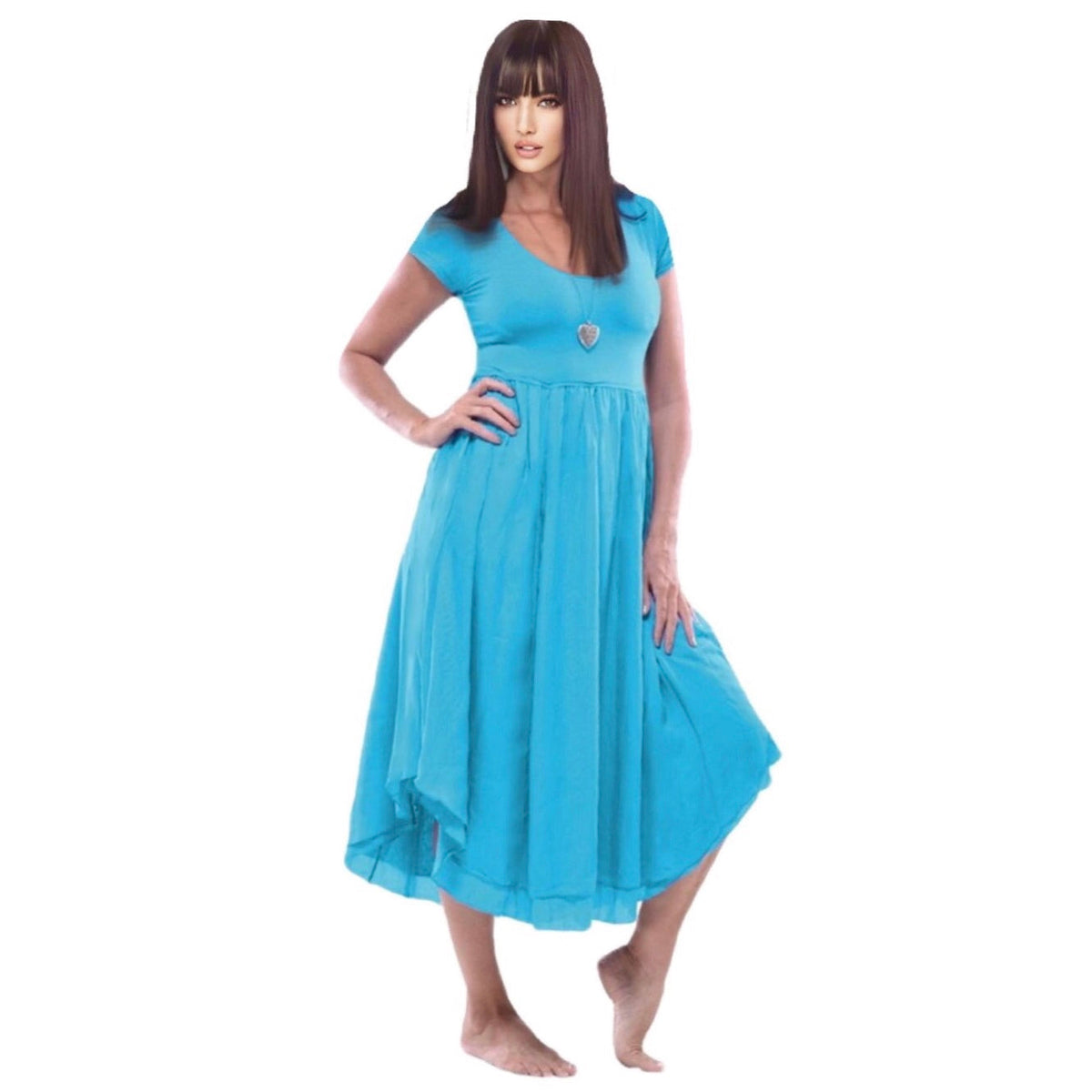 Saylor Cottagegoth Boho Pagan Jersey Midi Dress