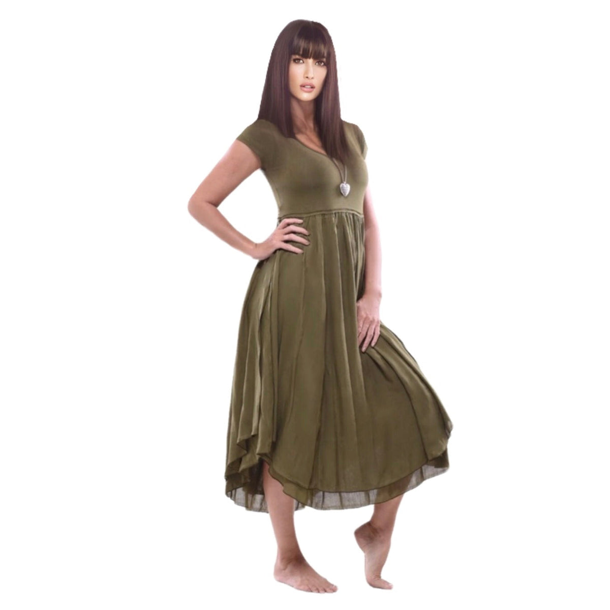 Saylor Cottagegoth Boho Pagan Jersey Midi Dress