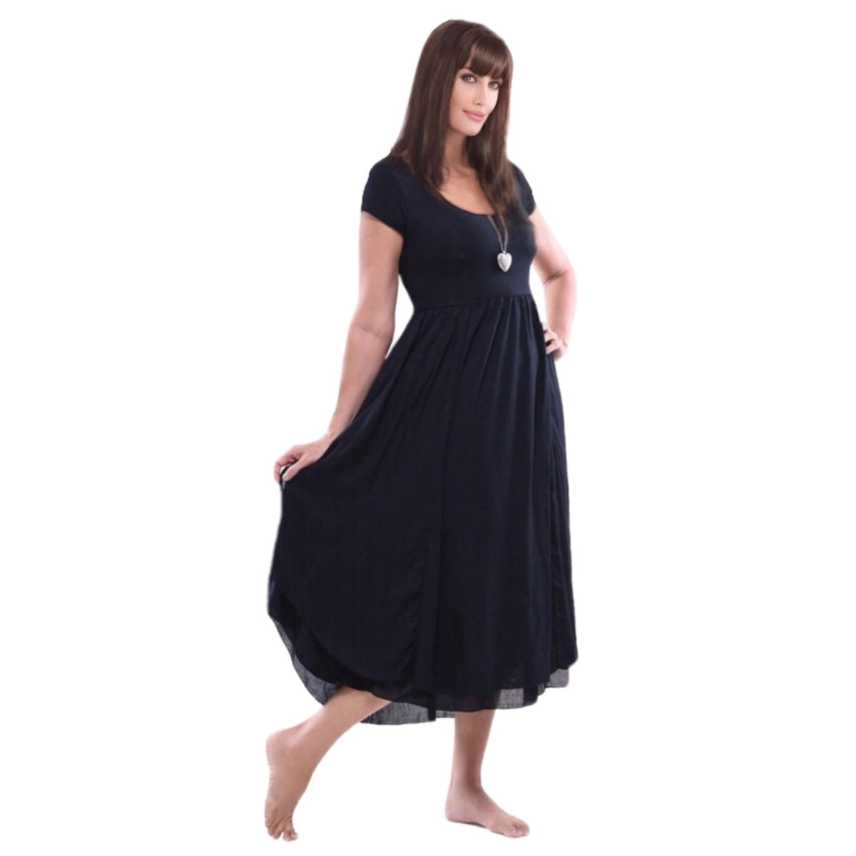 Saylor Cottagegoth Boho Pagan Jersey Midi Dress
