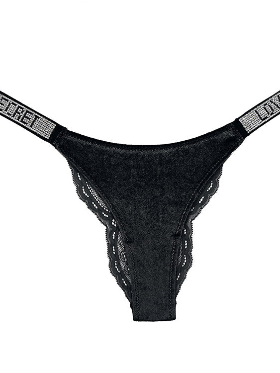 Lace Print Dazling Diamond Panties
