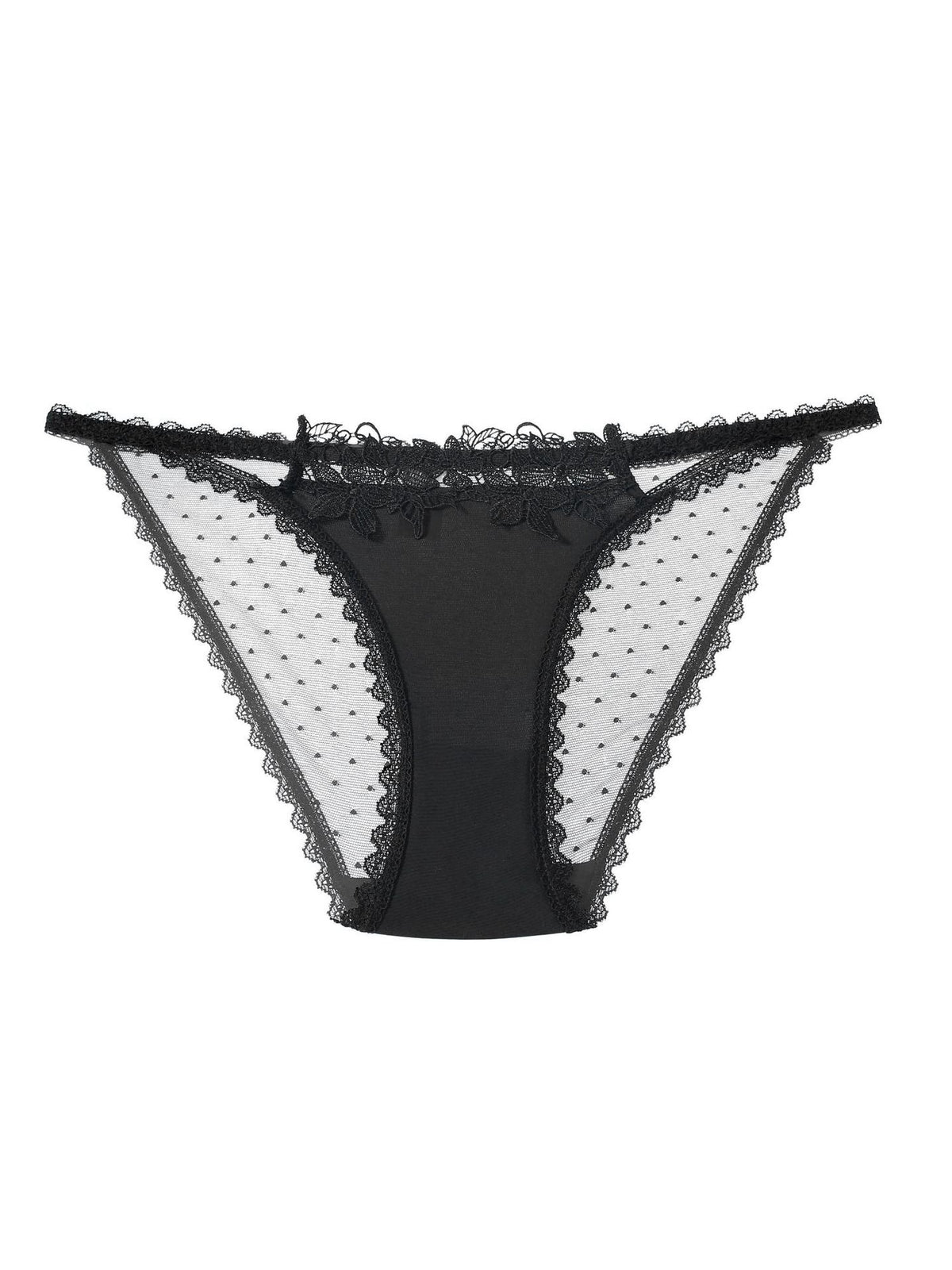 Hollow Out Mesh Dots Panties