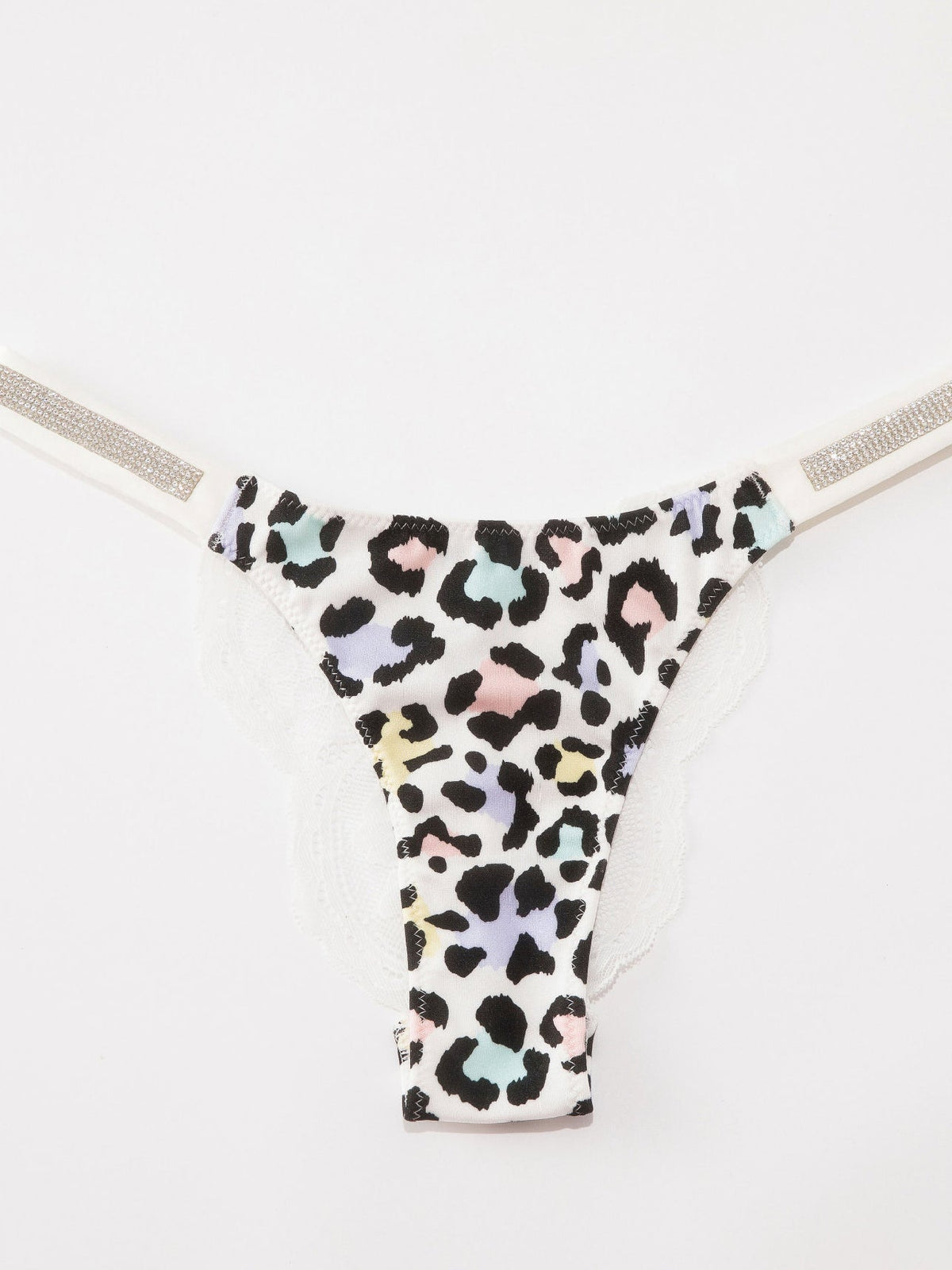 Lace Print Dazling Diamond Panties