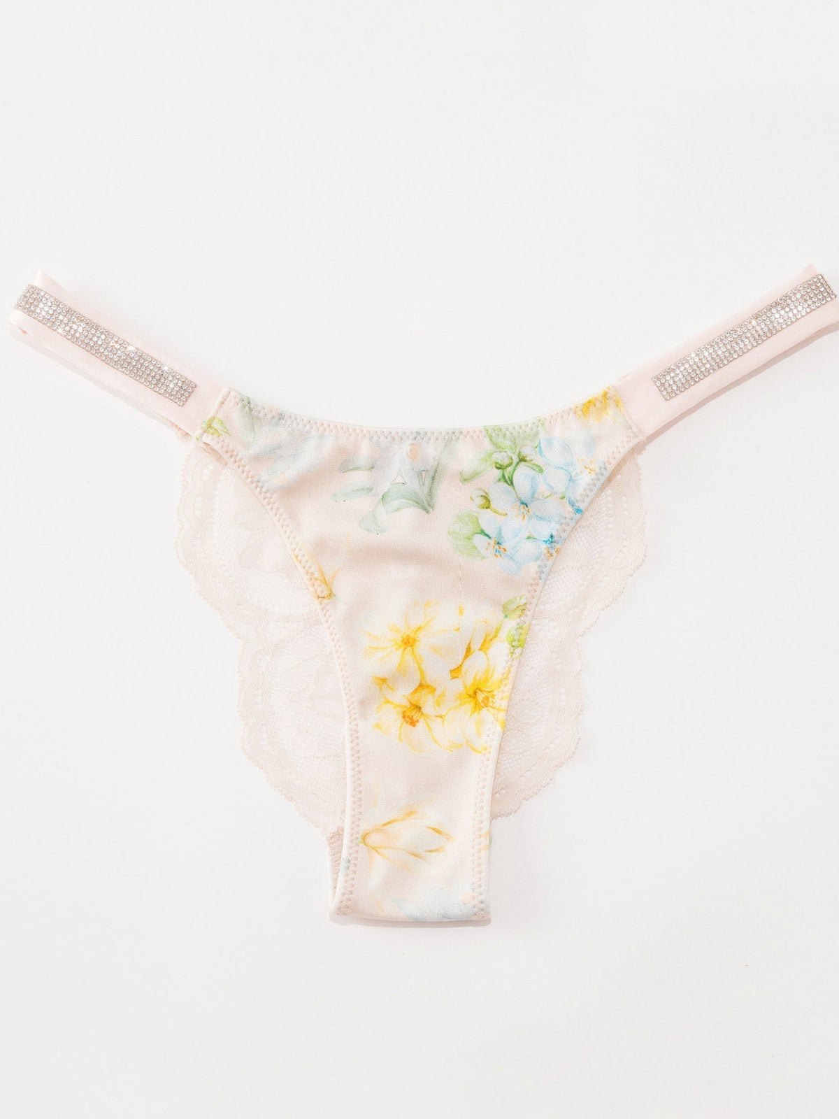 Lace Print Dazling Diamond Panties