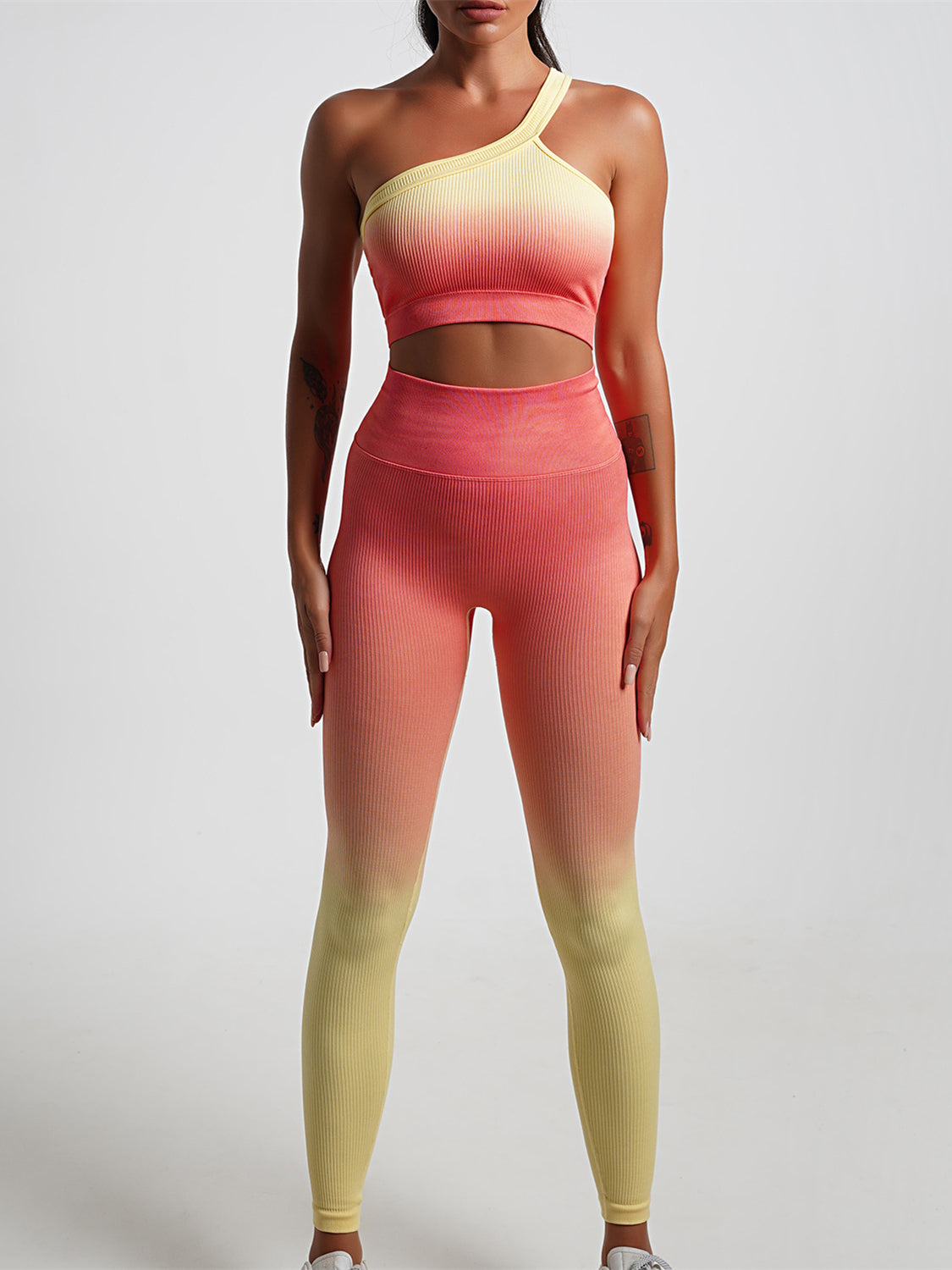 Fantasy Ombre Ribbed Short Sleeves