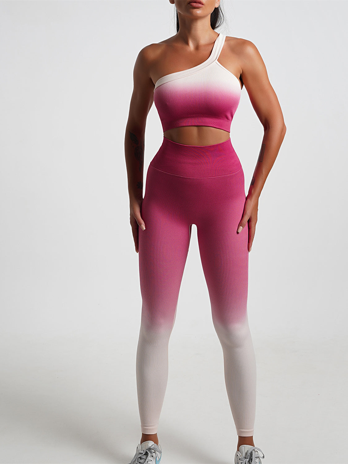 Fantasy Ombre Ribbed Short Sleeves