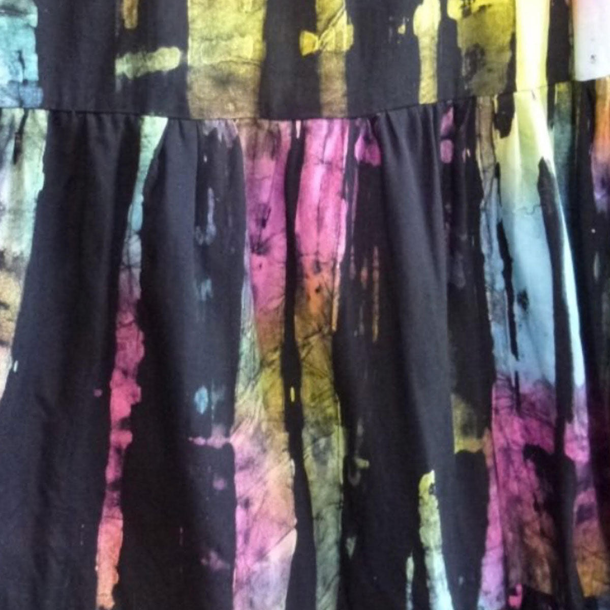 Penelope Batik Tie Dye Smocked Croset Maxi Sundress