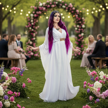 Aliyah Gorgeous Goddess Gown Butterfly Art Dress