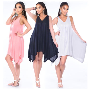 Sawyer Stretched Jersey Sexy Boho Mini Dress