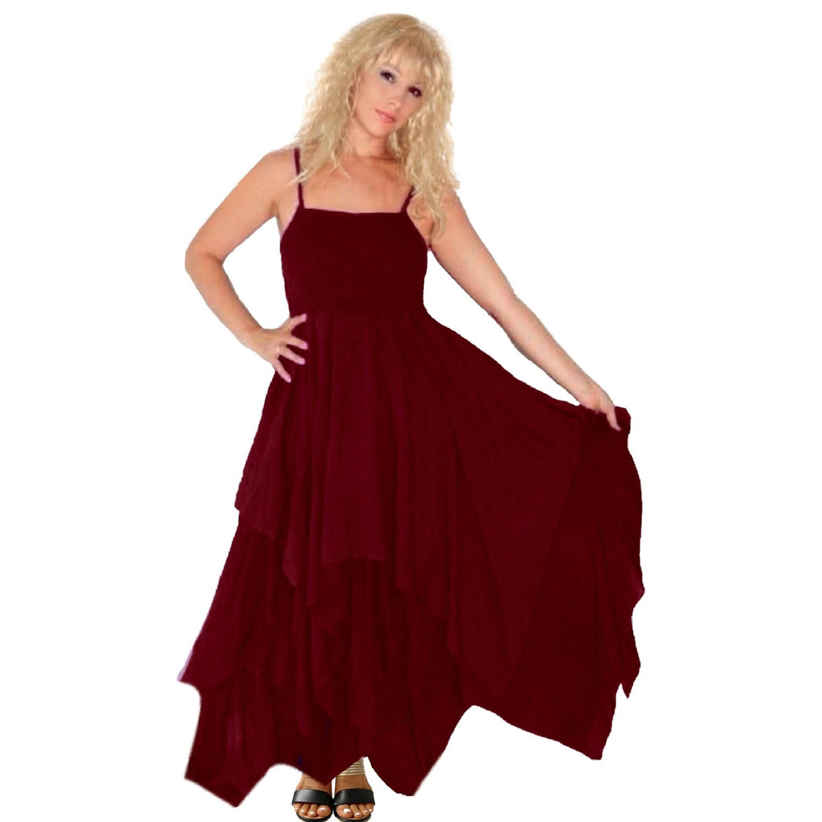 Nicole  Boho Pixie Dress Hippie Layered Design Lagenlook Chic