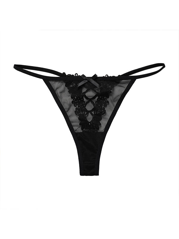 Hollow Out Lace-up Panties