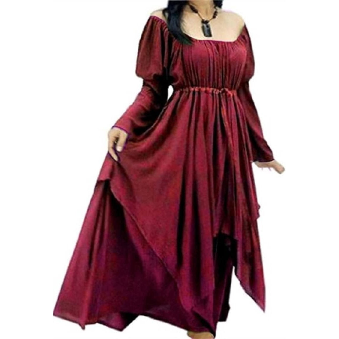 Maren Renaissance Layered Empire Waist Wedding Maxi Dress