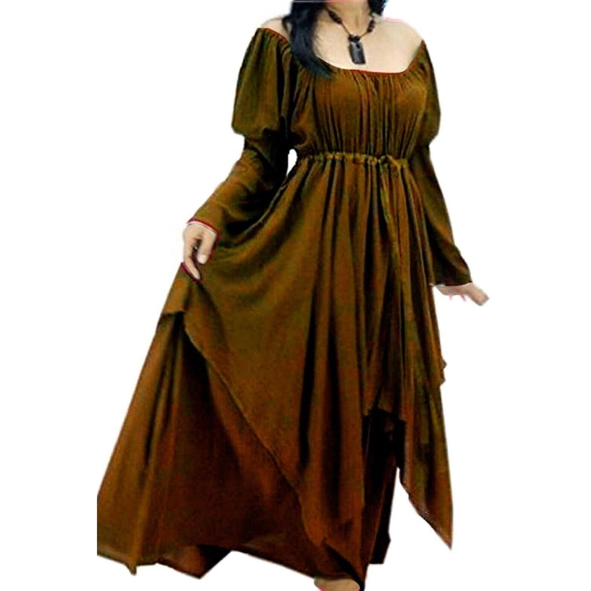 Maren Renaissance Layered Empire Waist Wedding Maxi Dress
