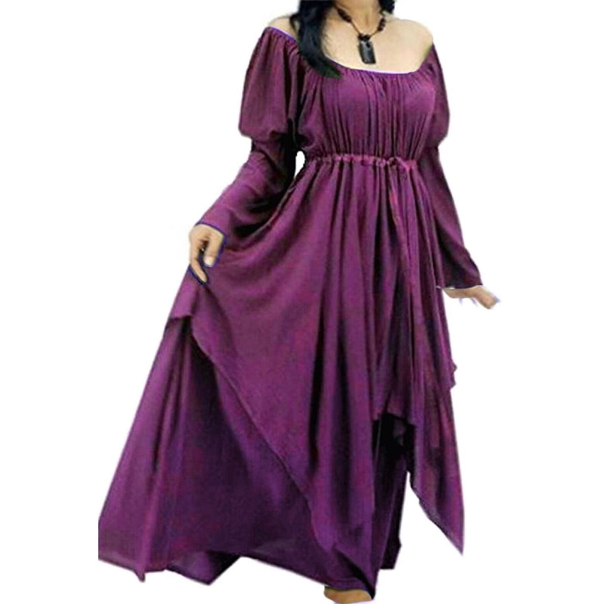 Maren Renaissance Layered Empire Waist Wedding Maxi Dress