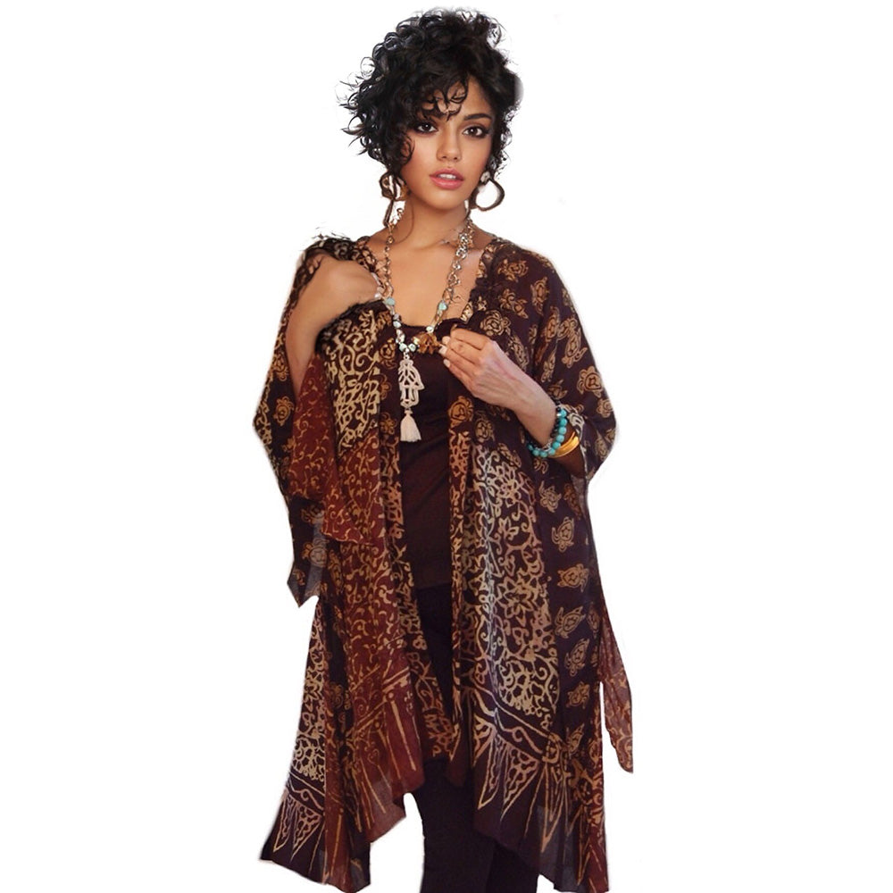 Amelia Batik Patch Gauzy Jacket