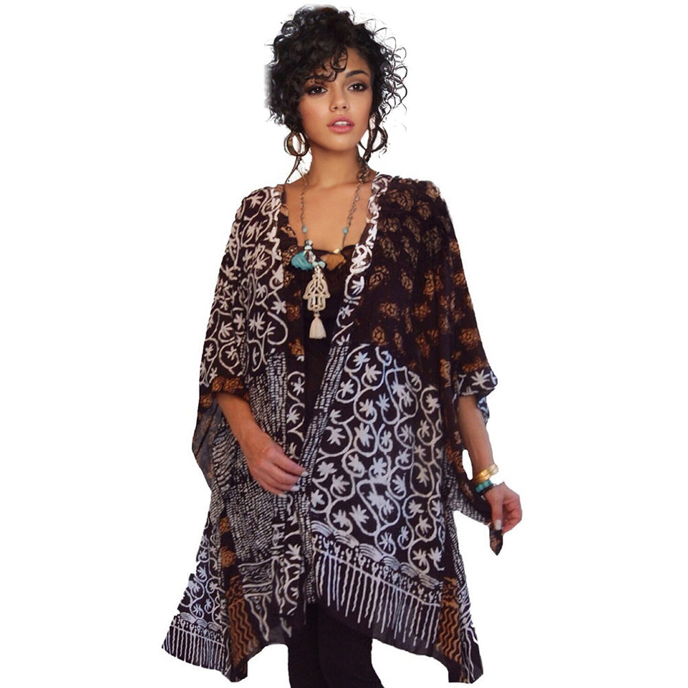 Amelia Batik Patch Gauzy Jacket