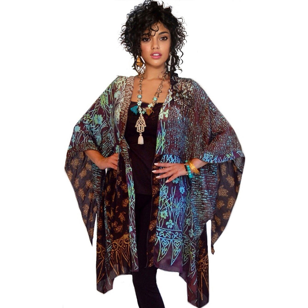 Amelia Batik Patch Gauzy Jacket