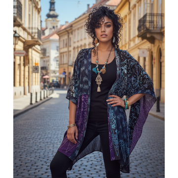 Amelia Batik Patch Gauzy Jacket
