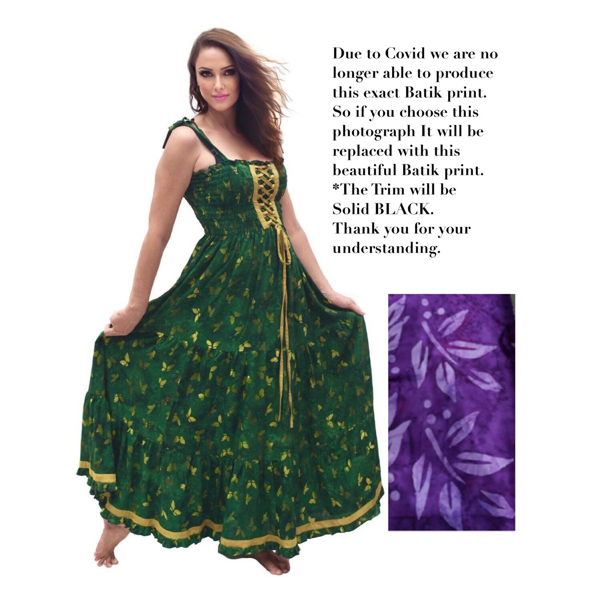 Guinevere Spaghetti Straps Smocked Lacings Ruffle Maxi Dress