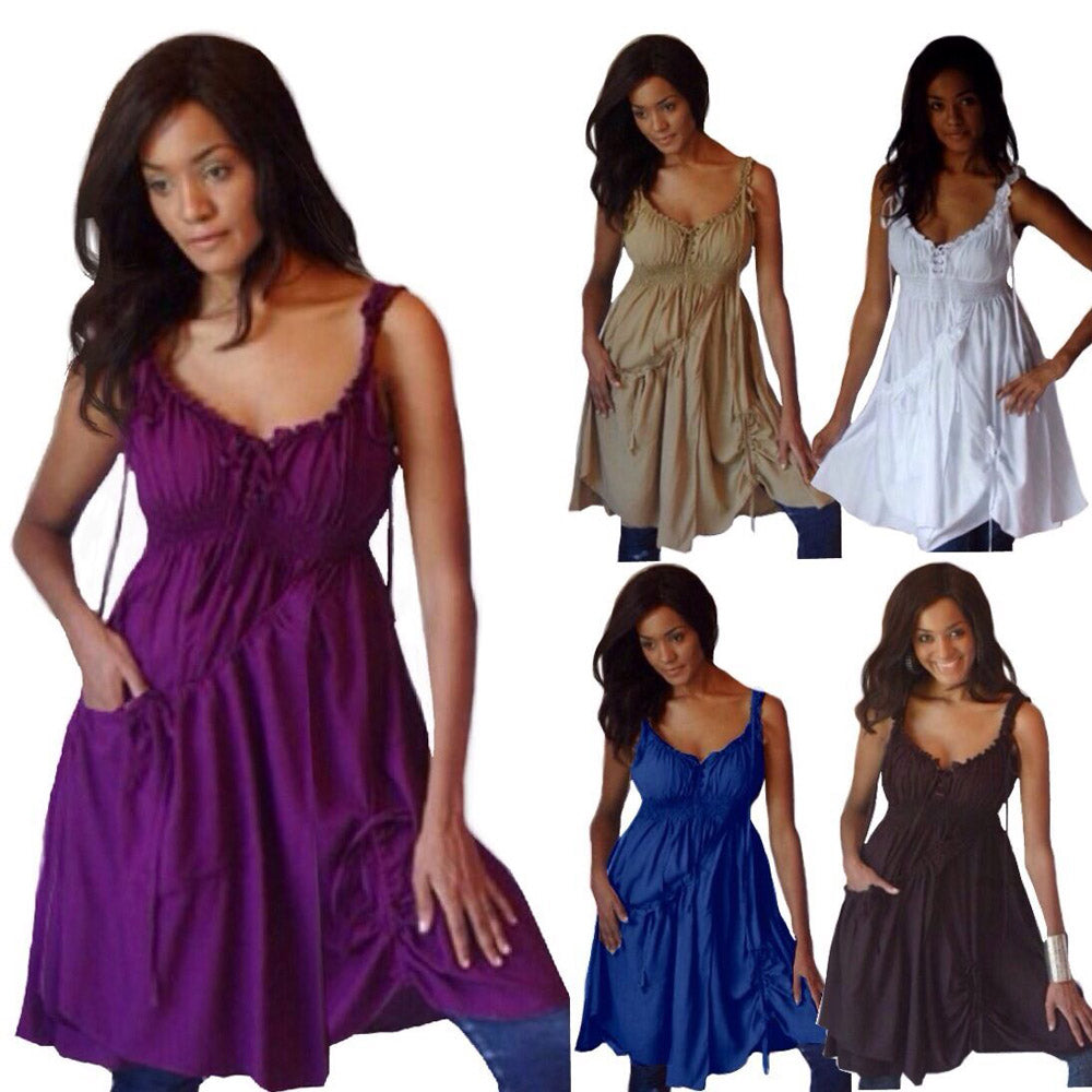 Kinley Sexy Cami Mini Dress with Feature Pocket