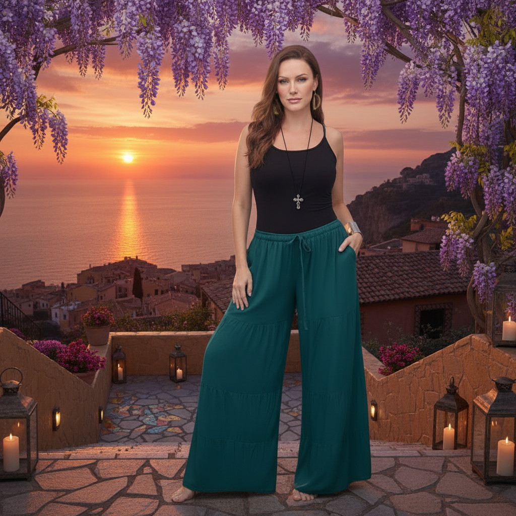 Alicia Stunning Ruffled Tiers Pants