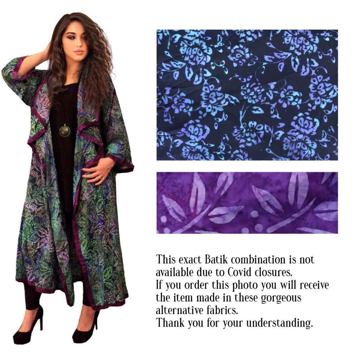 Analia Top Quality Rayon Batik Stunning Coat Jacket