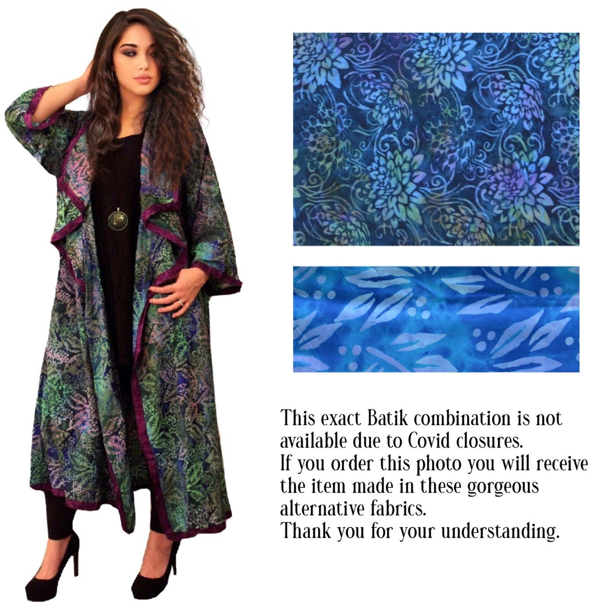 Analia Top Quality Rayon Batik Stunning Coat Jacket