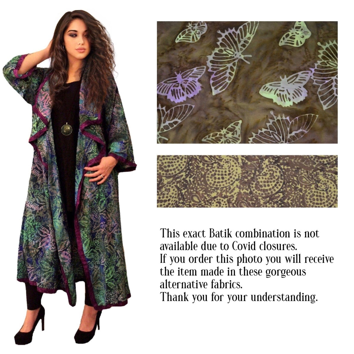 Analia Top Quality Rayon Batik Stunning Coat Jacket