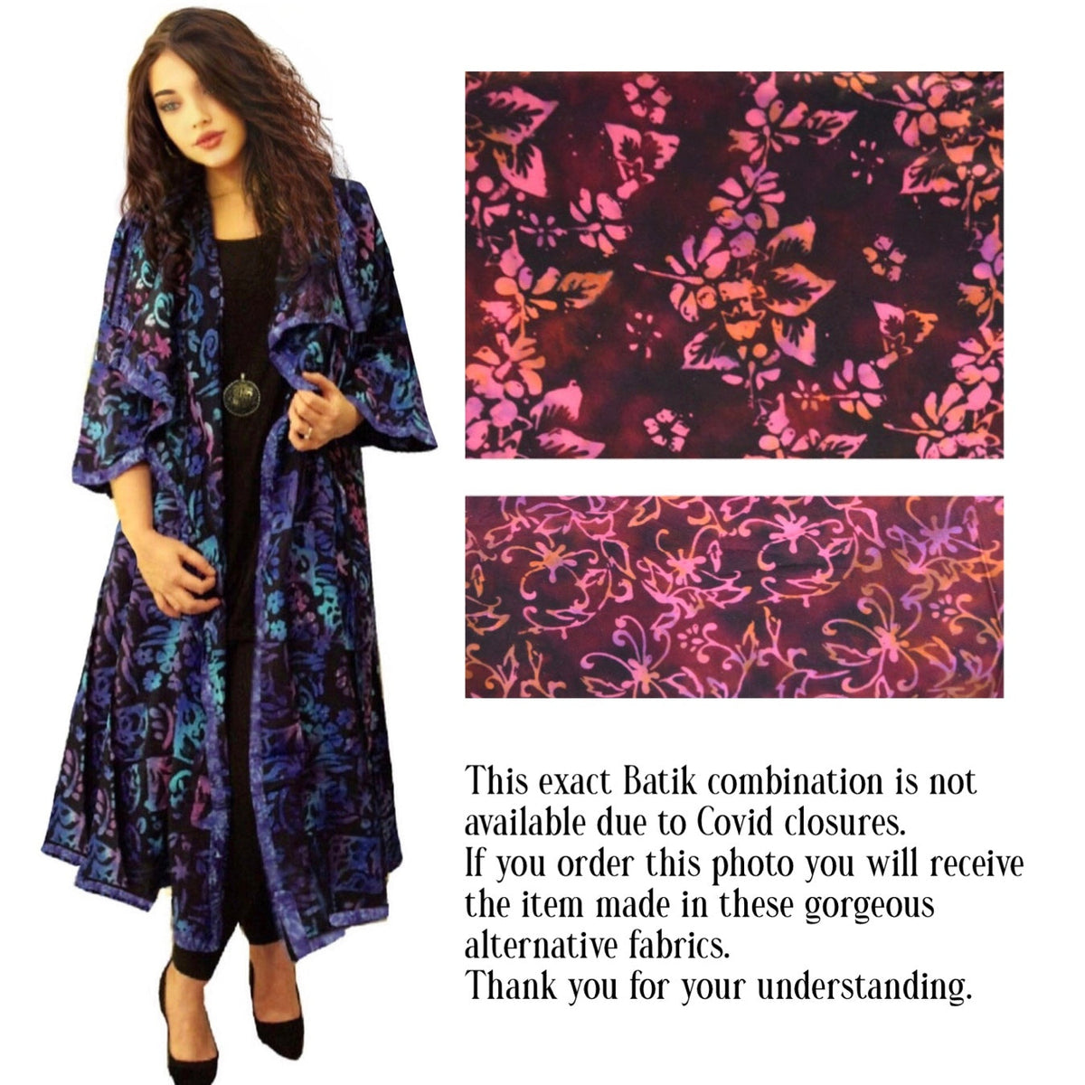 Analia Top Quality Rayon Batik Stunning Coat Jacket