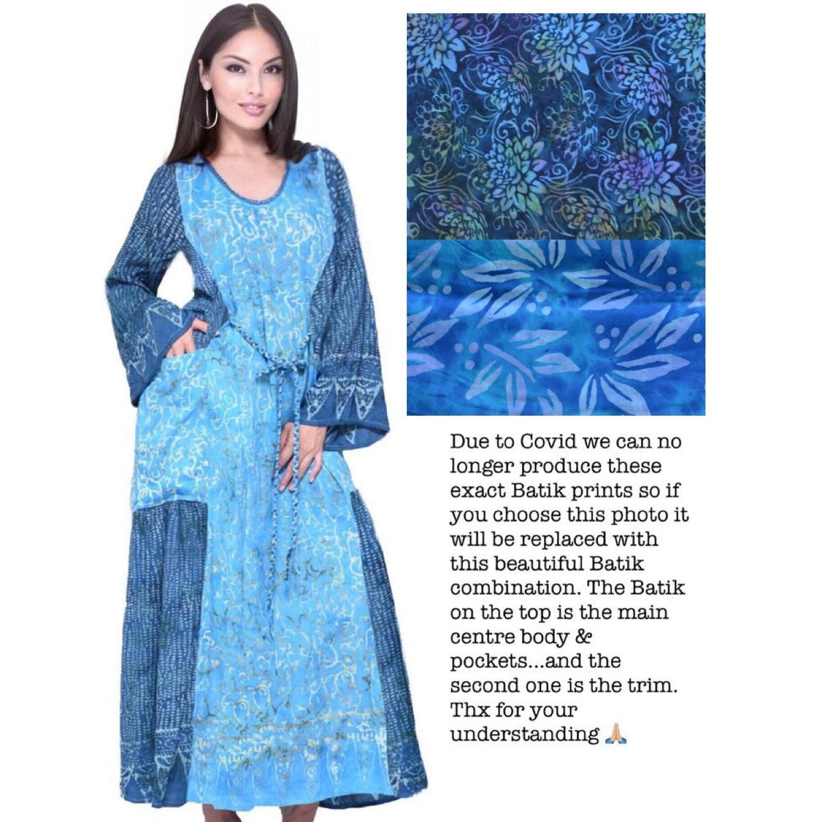 Arianna Batik Art To Wear Boho Maxi Dress