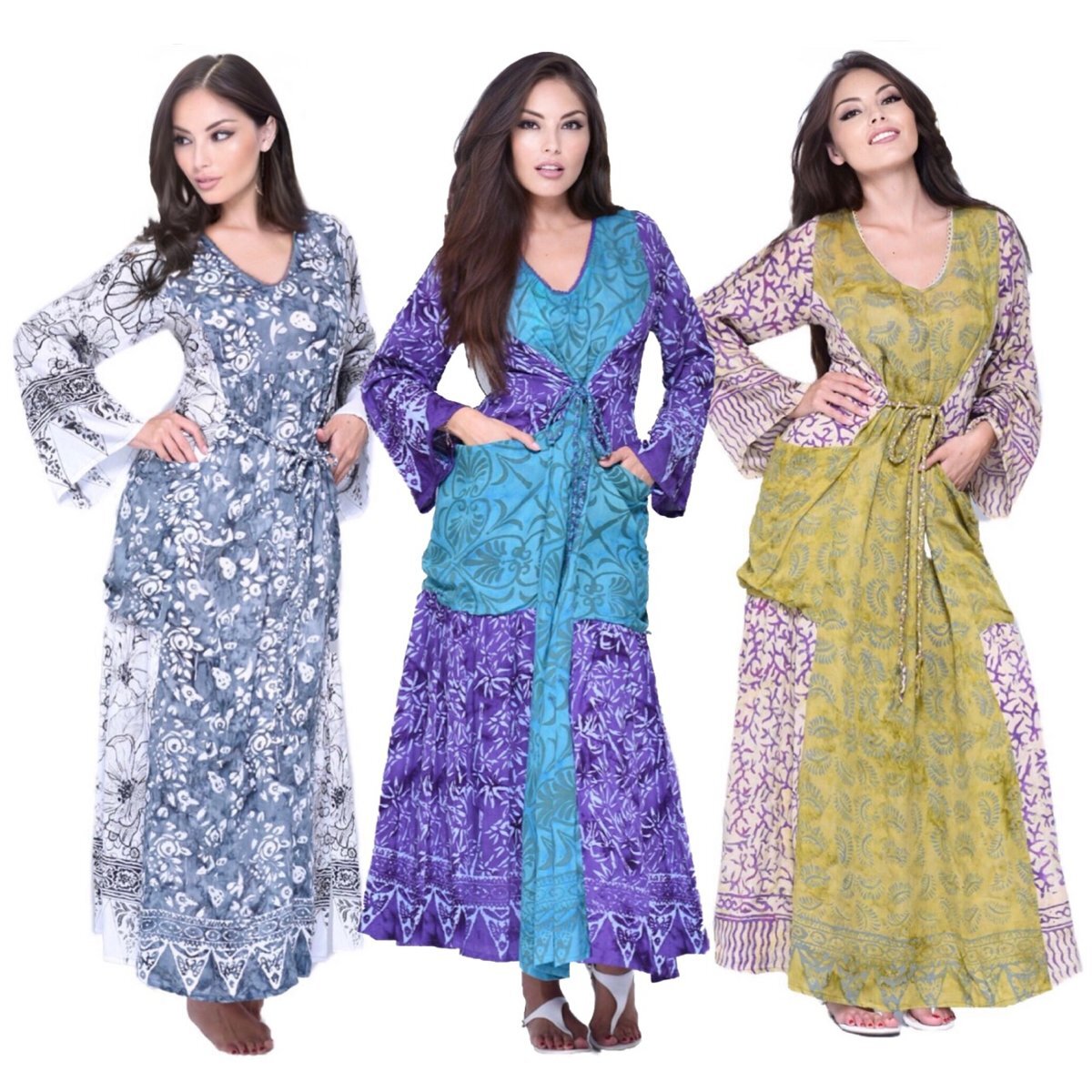 Arianna Batik Art To Wear Boho Maxi Dress