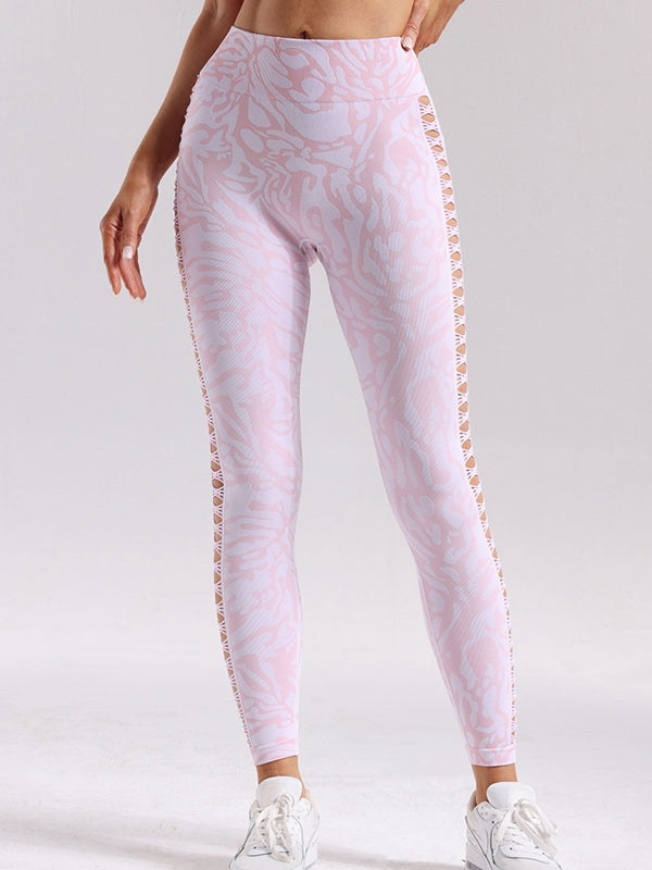 Camouflage Hollow Out Hot Booty Leggings