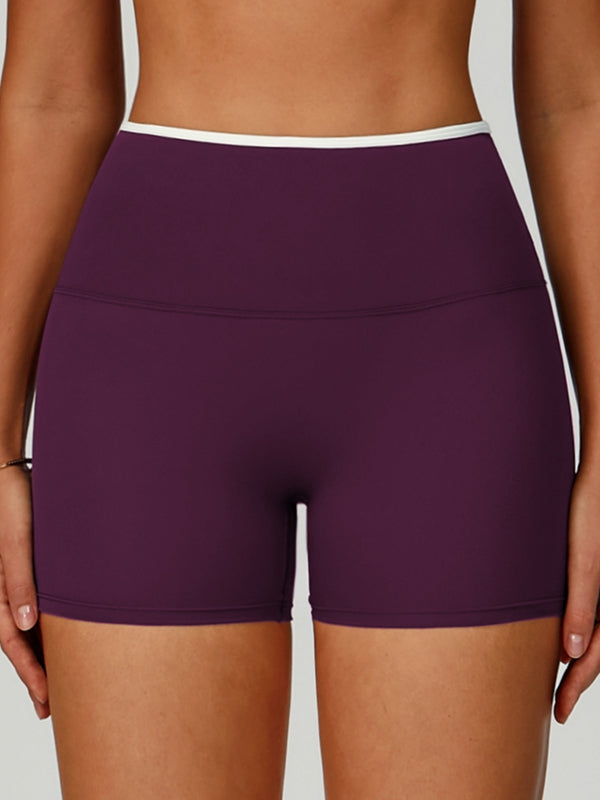 Contrast Color Stripe High-rise Flare Leggings