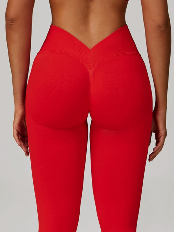 Deep V Collar Backless Sports Bras