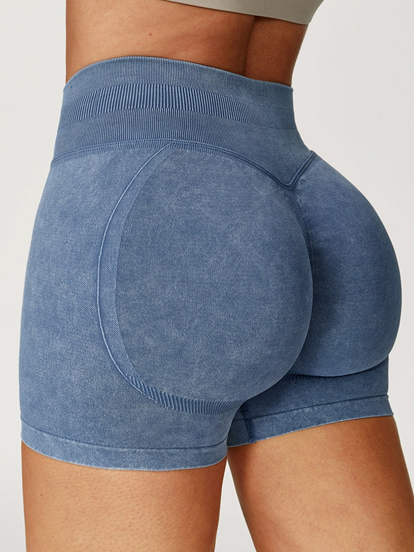 Denim Scrunch Bum High-rise Leggings