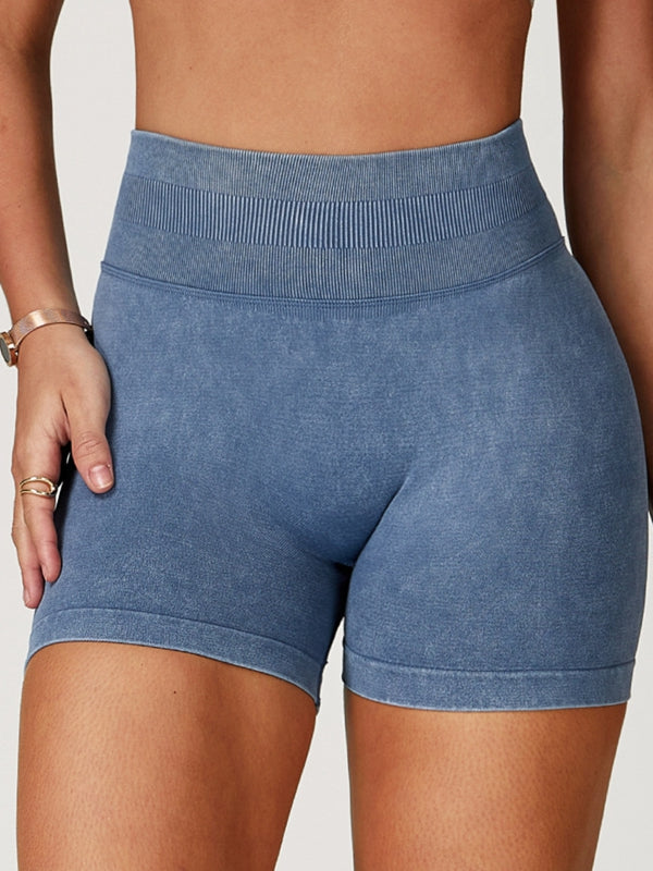 Denim Scrunch Bum High-rise Leggings
