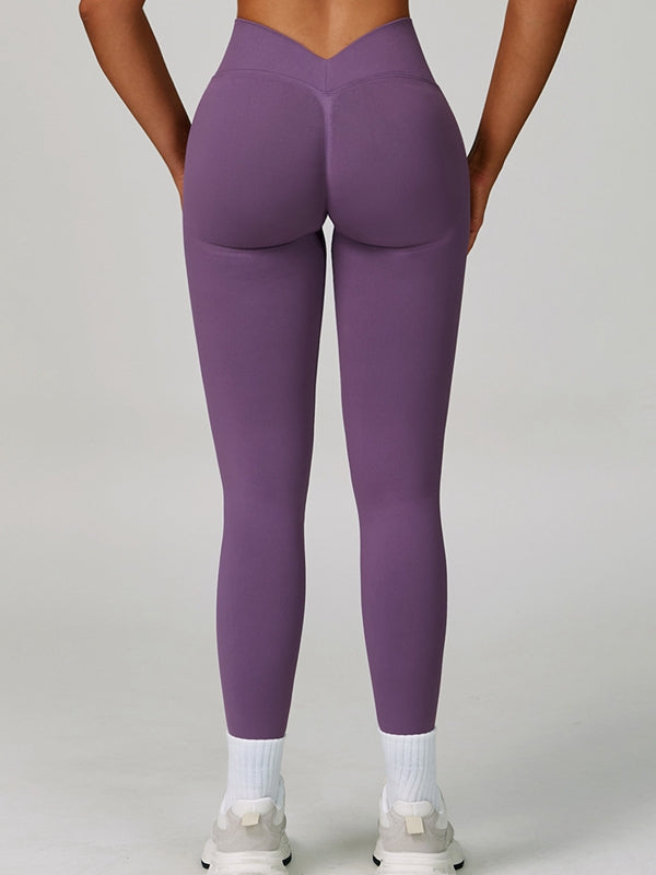 Deep V Back Seamless High-rise Tracksuit