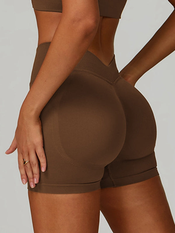 Deep V Collar Backless Sports Bras