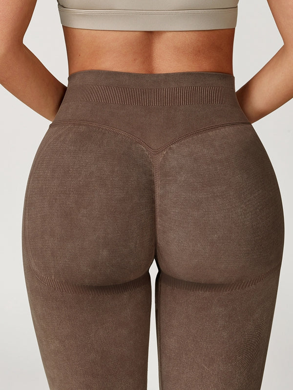 Denim Scrunch Bum High-rise Leggings