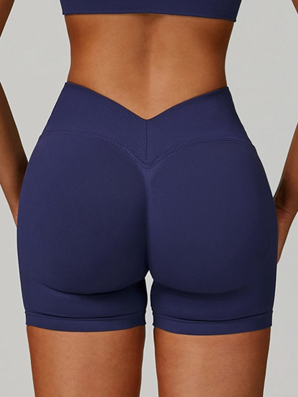 Deep V Back Seamless High-rise Leggings