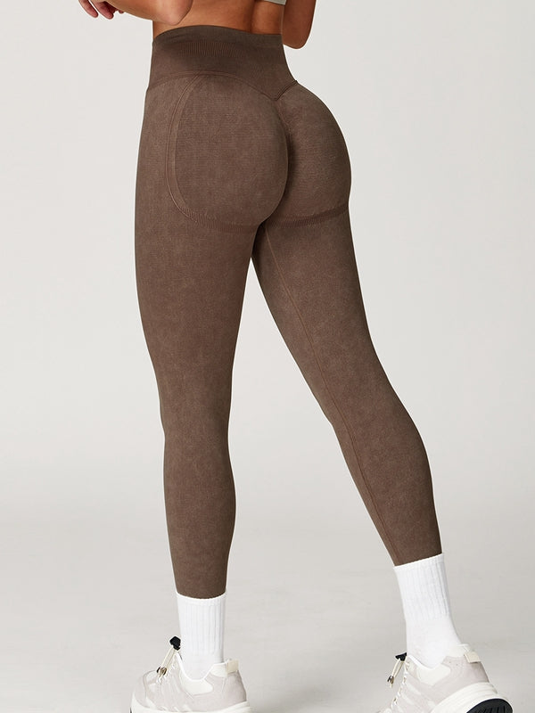 Denim Scrunch Bum High-rise Leggings