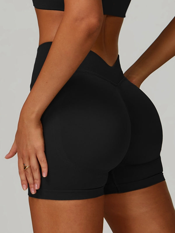 Deep V Back Seamless High-rise Leggings