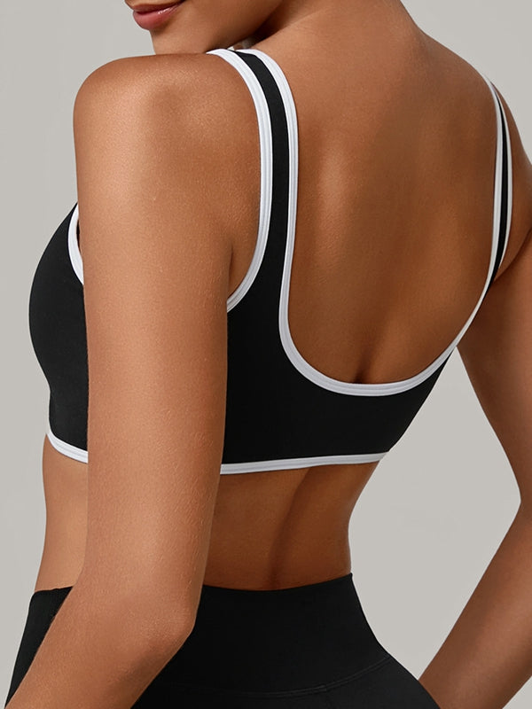 Contrast Color Stripe Tank