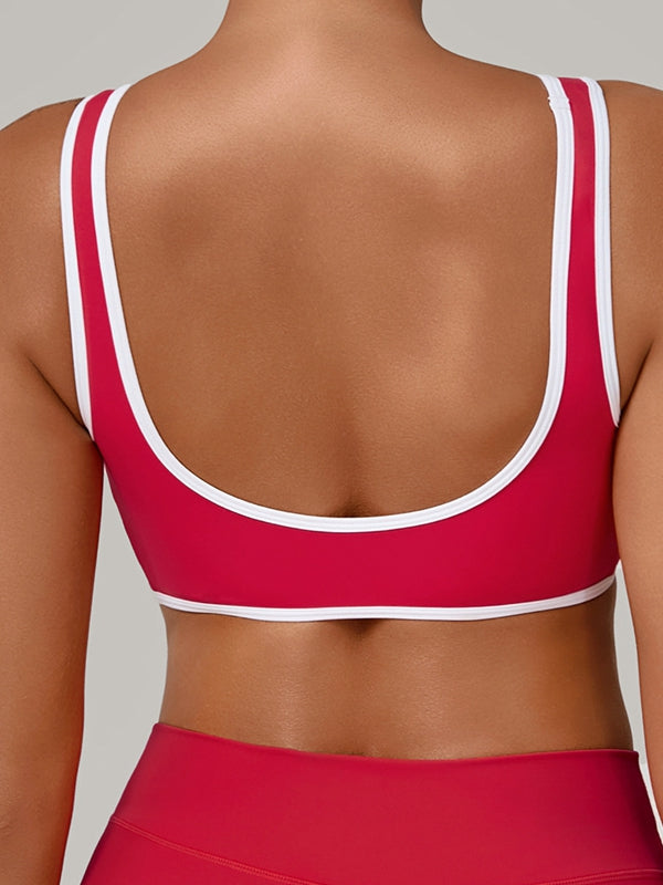 Contrast Color Stripe Tank