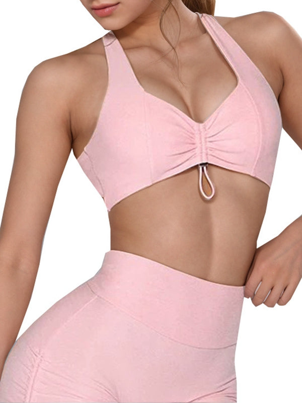 Backless Deep V Back Short Tracksuit