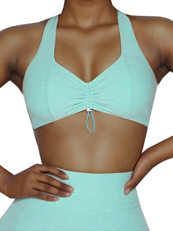 Backless Deep V Back Short Tracksuit