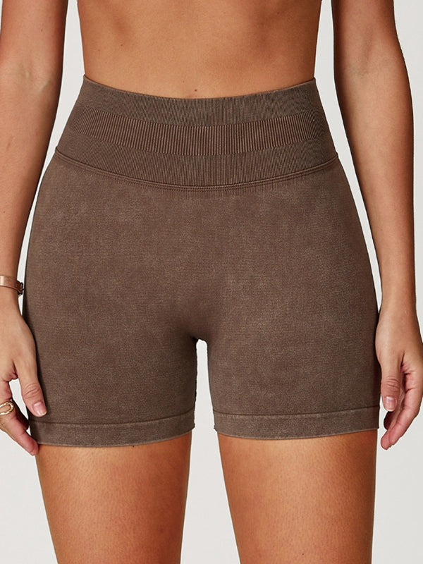 Denim Scrunch Bum High-rise Shorts